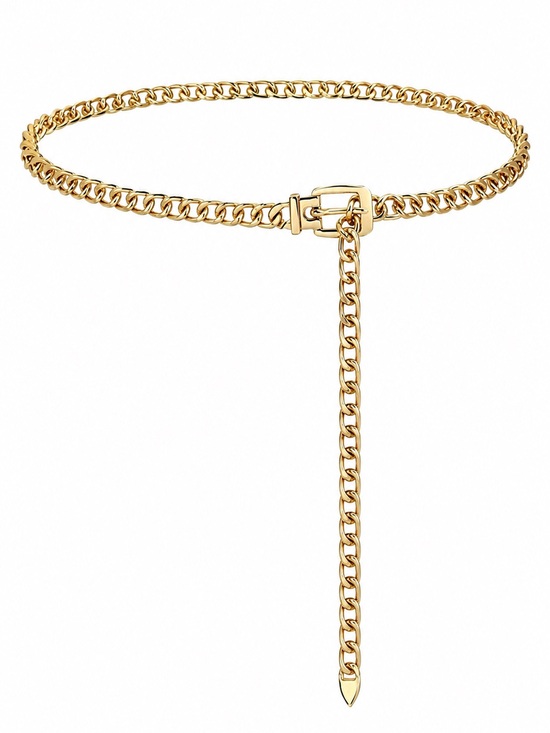 Boutique Accessories - Gold Chain Belt Adjustable Buckle Waist Belt Women Dress Jeans S M L